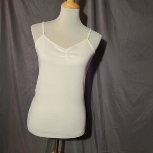 Women's White Spaghetti Strap Top